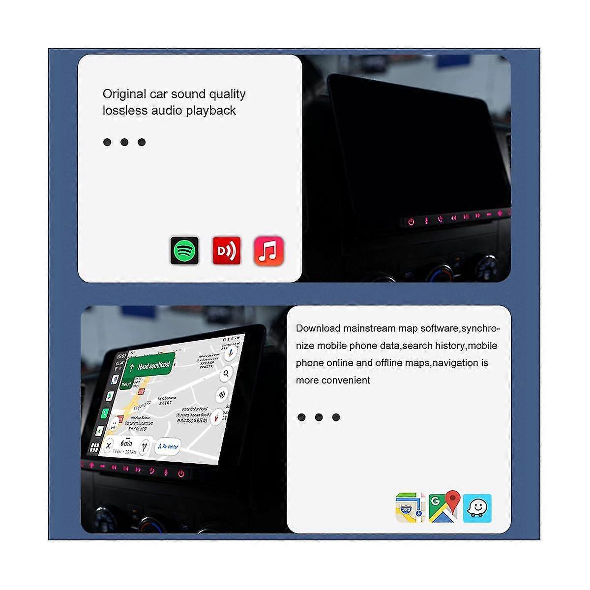 Carplay Ai Box Android 11.0 3 + 32g Multimedia Player 4glte Wifi Audio GPS Navigation für Auto