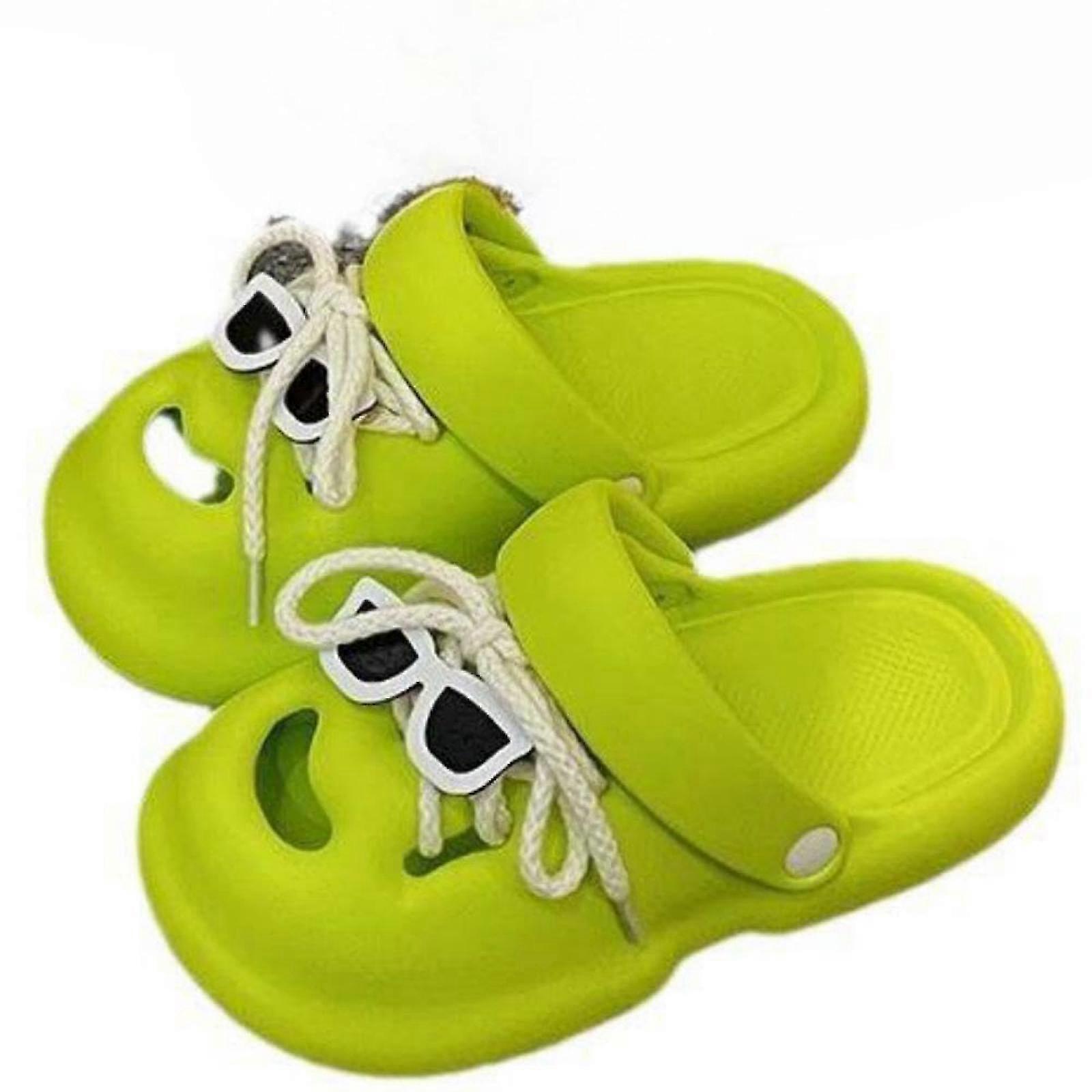 Funny Crocs Women's Summer New Style Cute Two-Wear Thick-Soled Anti-Slip Casual Beach Sandals -GSL