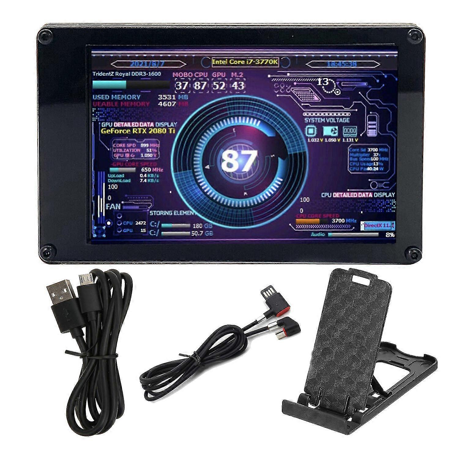 3.5 pollici Computer Monitor Ips Lcd Monitor Display Light Aida64 Rgb Respirazione Usb Display Sub-schermo