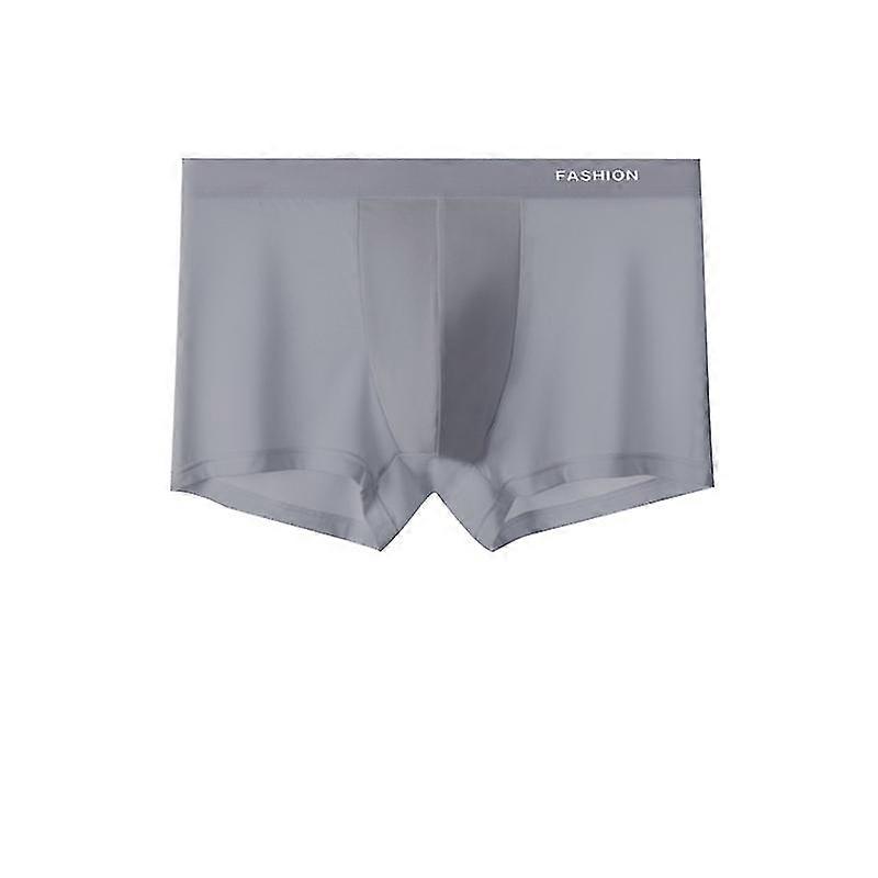 2pcs Men Ice Silk Underwear U Convex Design Low Rise Boxers Short For Everyday Wear-c