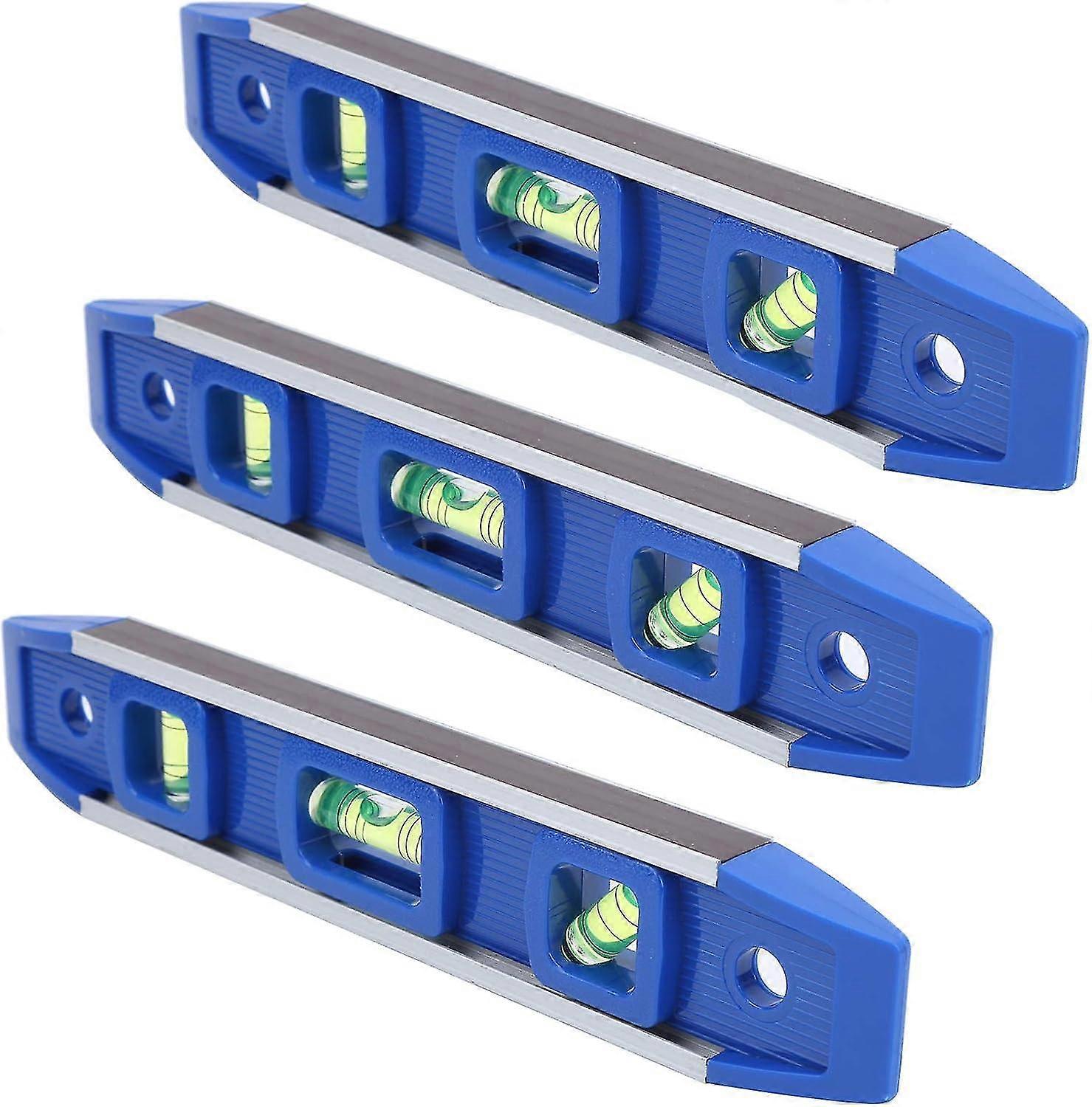 Magnetic Level, Small Lightweight Multifunctional 3 Bubble Level for Drywall Construction for Electr