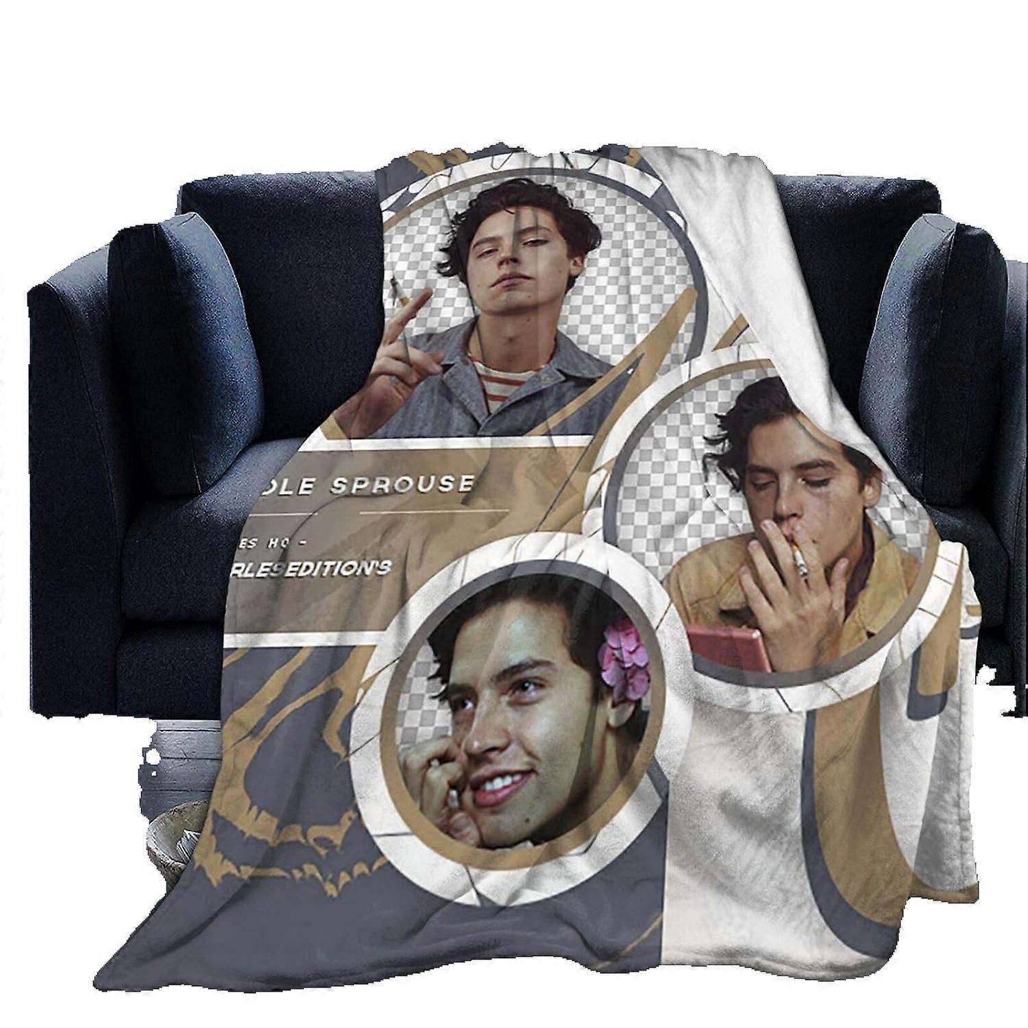 Cole Sprouse Ultra-Soft Micro Blanket Soft and WarmBed Blanket para SofáDigital Printed Blanket Flannel Throw Blanket for Children/Adults -X408-1685