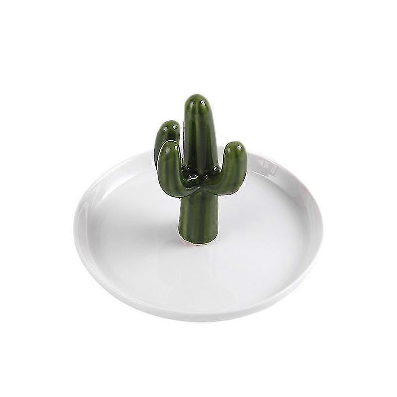 Cactus Ring Holder Jewelry Tray, Ceramic  Ring Holder