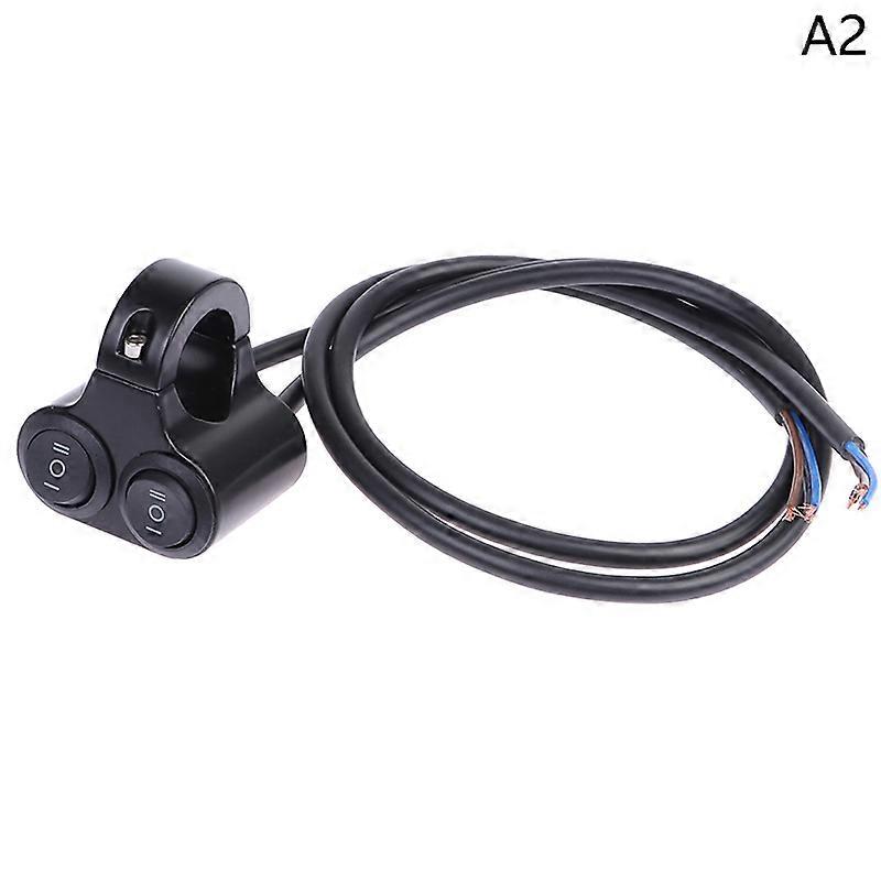 Aluminum Alloy 12V Motorcycle Handlebar Control Switch Dual Button Control Headlight Flasher Speaker Switch 2 Choice