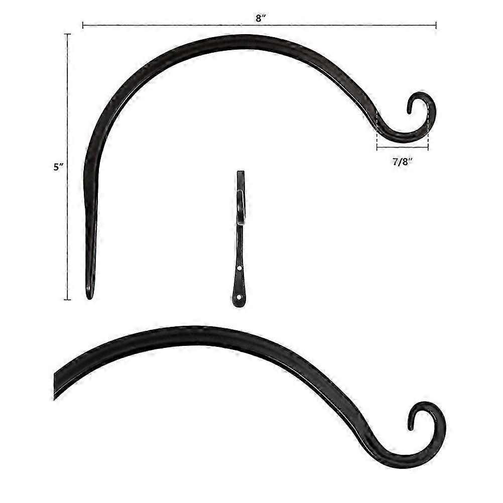 8 Inch Outdoor Wall Plant Hanger for Bird Feeders Wind Chimes and Flower Baskets