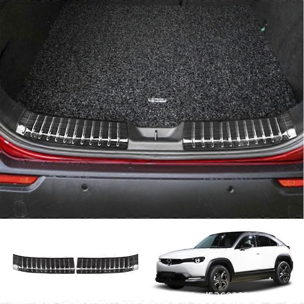 Inner Rear Bumper Protector Guards For Mazda MX-30 Cars Accessories Trunk Door Sill Trim Plates 2024