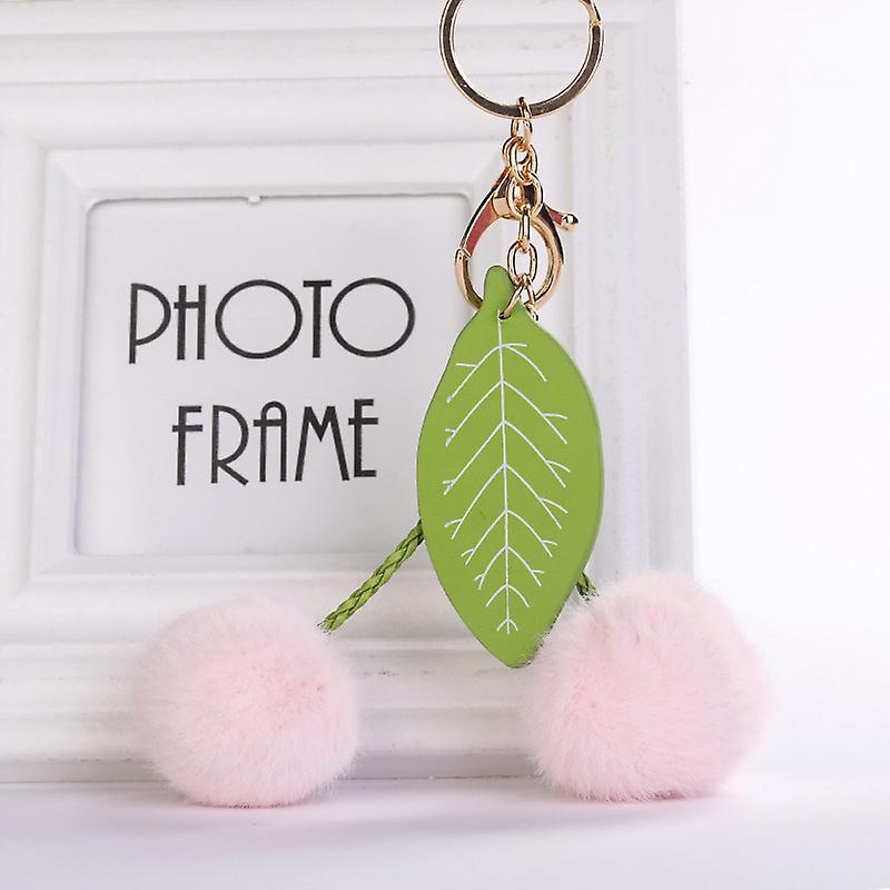 Cute Fruit Plush Key Chain Pendant Cherry Shaped