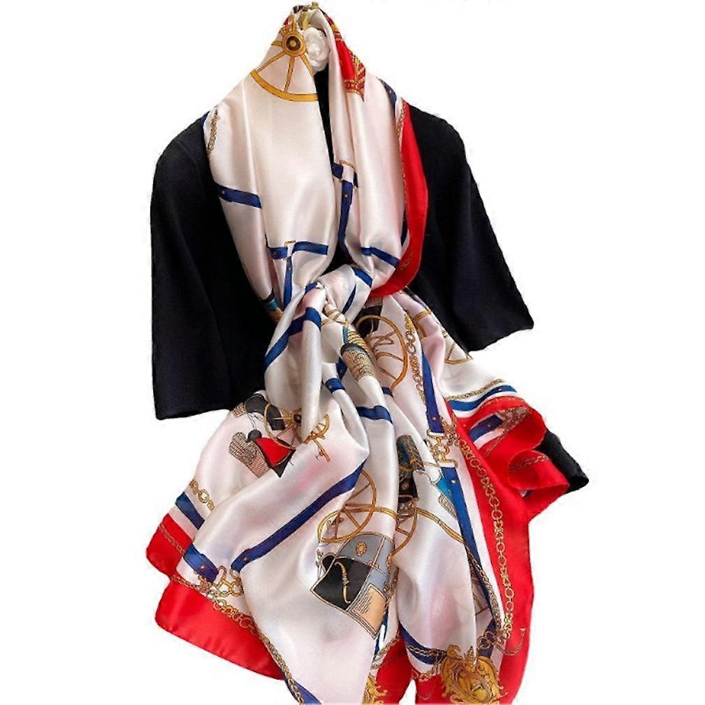 Beach Cover up Satin Scarf Thin Shawl Wrap for Lady