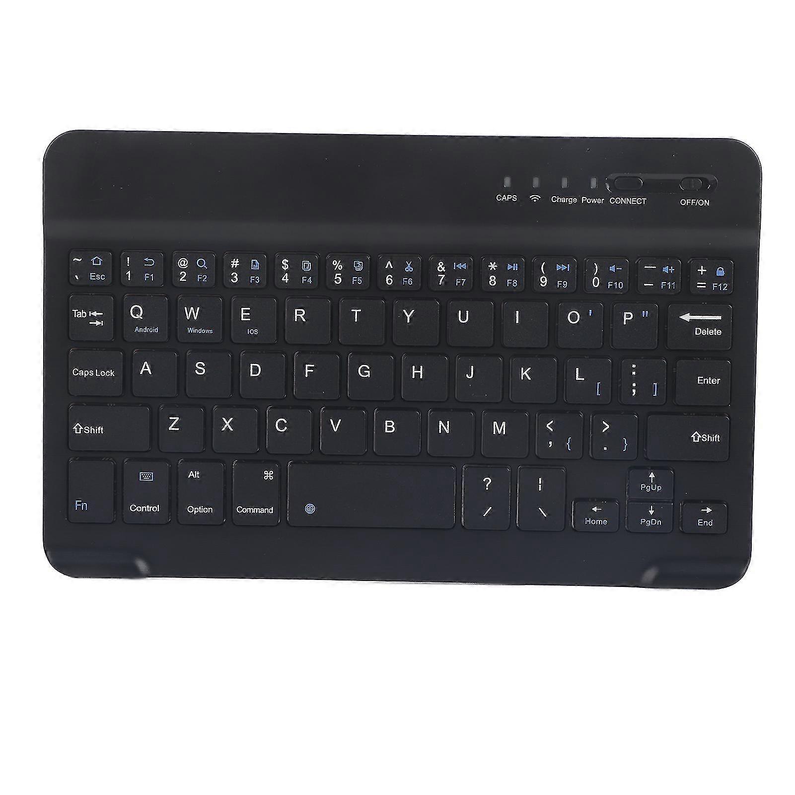 Slim Light Wireless Bluetooth Keyboard for Android IOS WIN Black