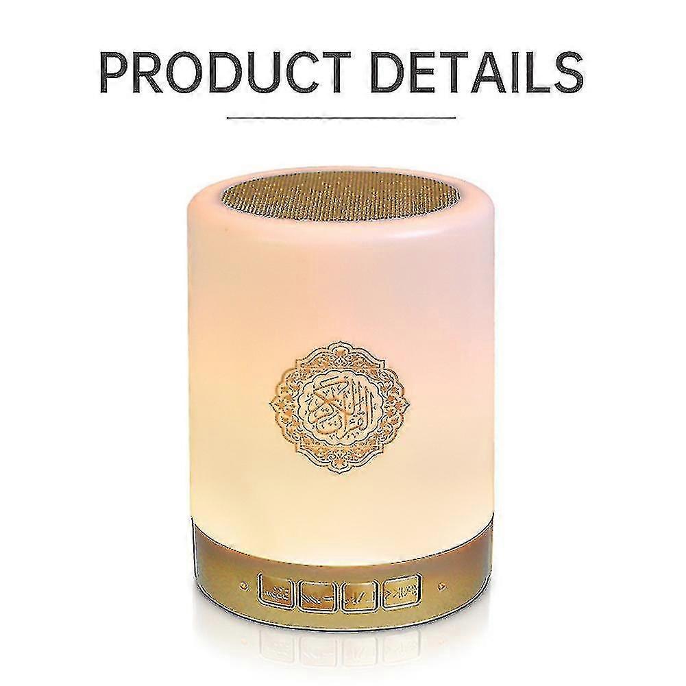 Lampada Luna 3D Con Altoparlante Bluetooth E Corano – Luci LED 7 Colori, Ricaricabile, Telecomando, Idea Regalo Islamica - 2