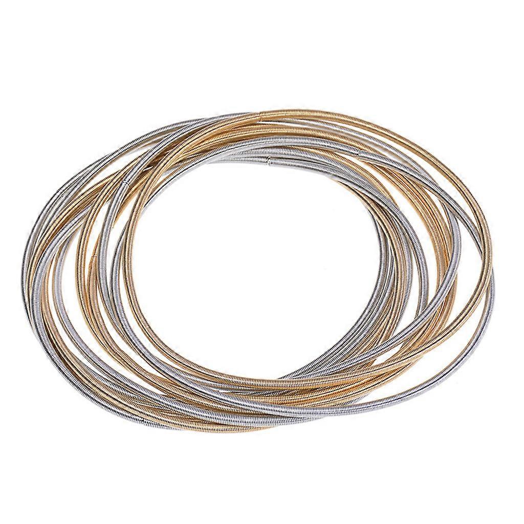 Retractable Carbon Steel Wire Bracelet Stackable Guitar String Spring Bracelet