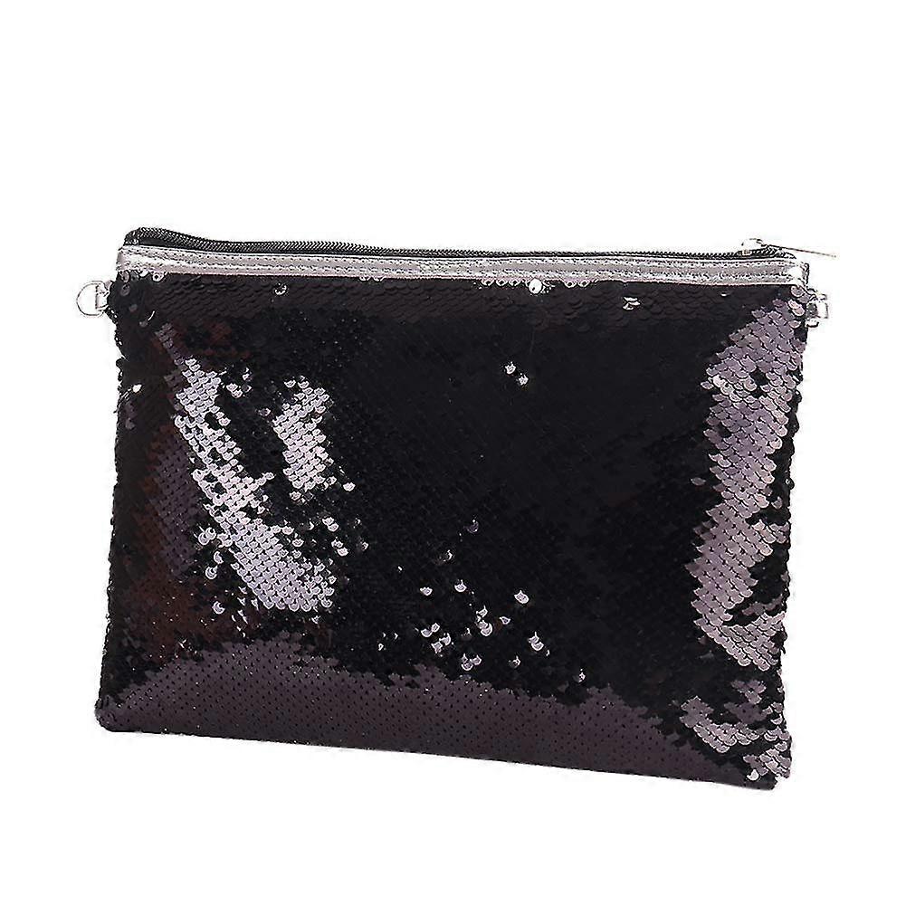 Multi-functional Single Side Sequin Cosmetic Bag Shoulder Bag