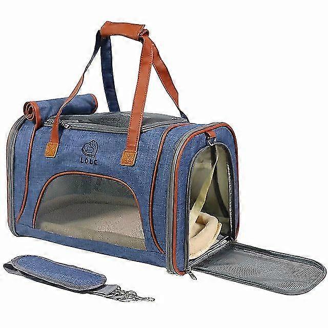 Portable Portable Folding Shoulder Pet Bag (blue)