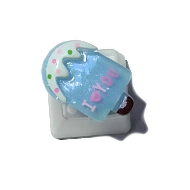 1Pc DIY ABS Keycap Backlit Pink Cute Seashell Popsicle for mechanical keyboards R4 Height OEM Children's Gifts