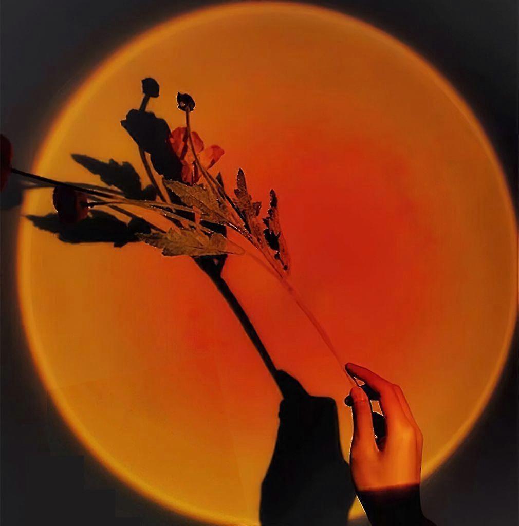 Sunset Lamp, Usb Led Sunset Lamp, Projector Lamp, Sunset Lamp Projection, Table Lamp, Floor Lamp, 180 Rotatable Romantic Visual Sunset Projection Lamp