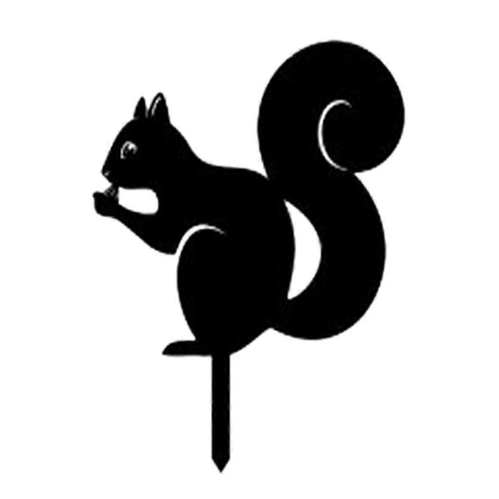 Modern Squirrel Silhouette Decorative Animals Plugin Outdoor Courtyard Garden
