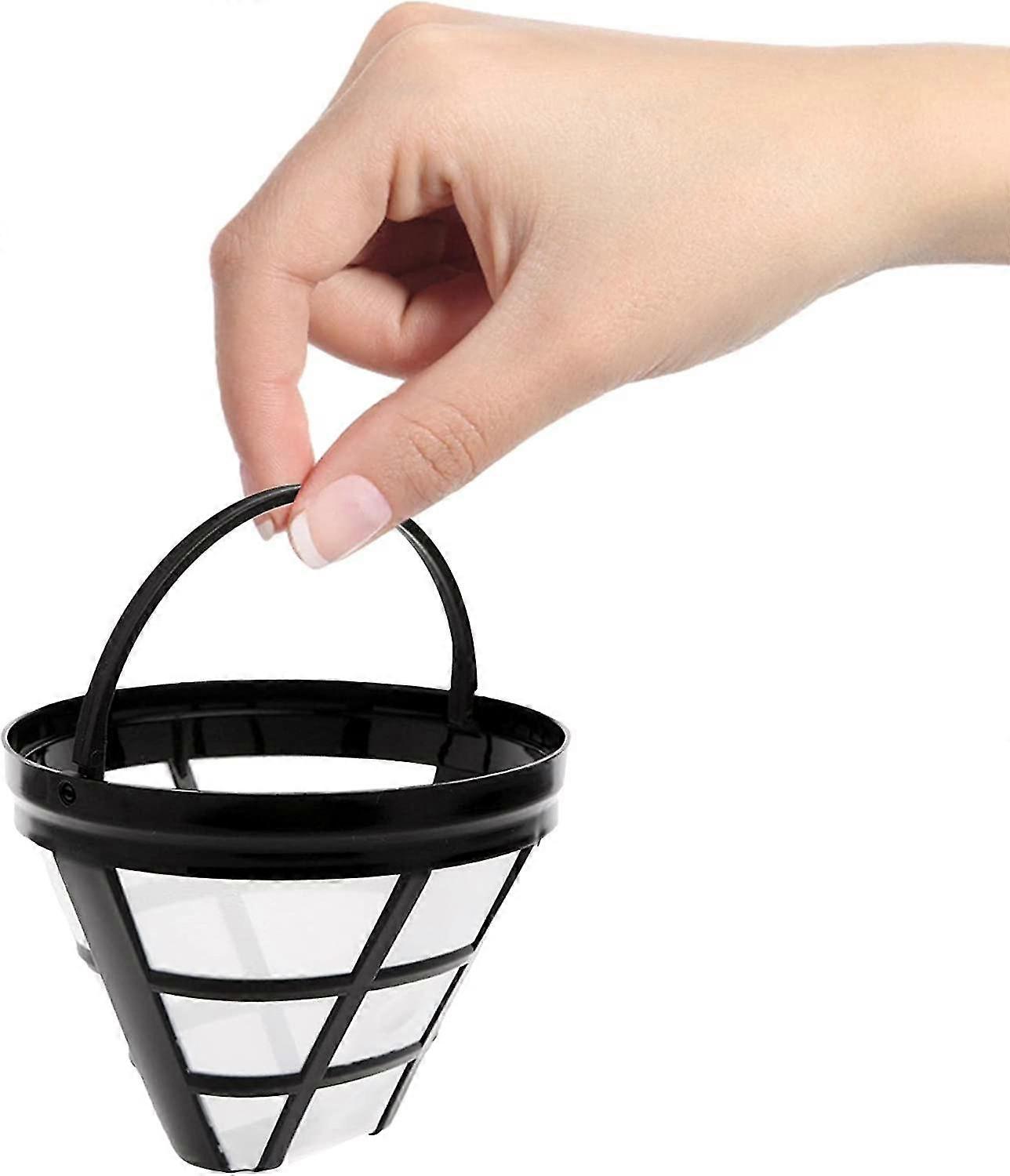 Reusable Coffee Filter Dripper,2 Pack Basket Filter Stainless Steel Mesh Coffee Maker Filter Universal Cup Coffee Dripper