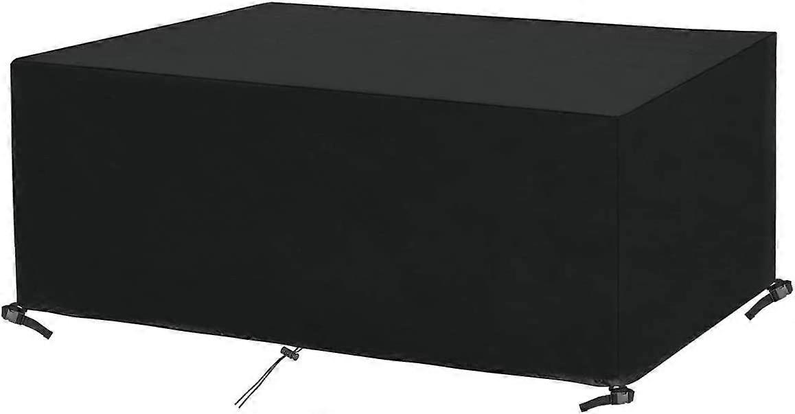 Copertura rettangolare per tavolo da giardino Copertura per mobili da esterno Panno Oxford impermeabile (170 x 94 x 71 cm)