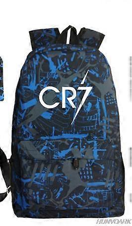 כדורגל רונאלדו CR7 תרמיל גב 3 יחידות / סט תיקי בית ספר לבנות ילד מחשב נייד נסיעות תרמיל נשים תרמיל כתף תיקים תיק עט
