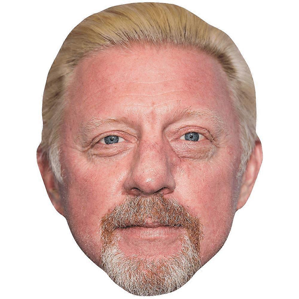 Boris Becker (Old) Celebrity Mask, Flat Card Face