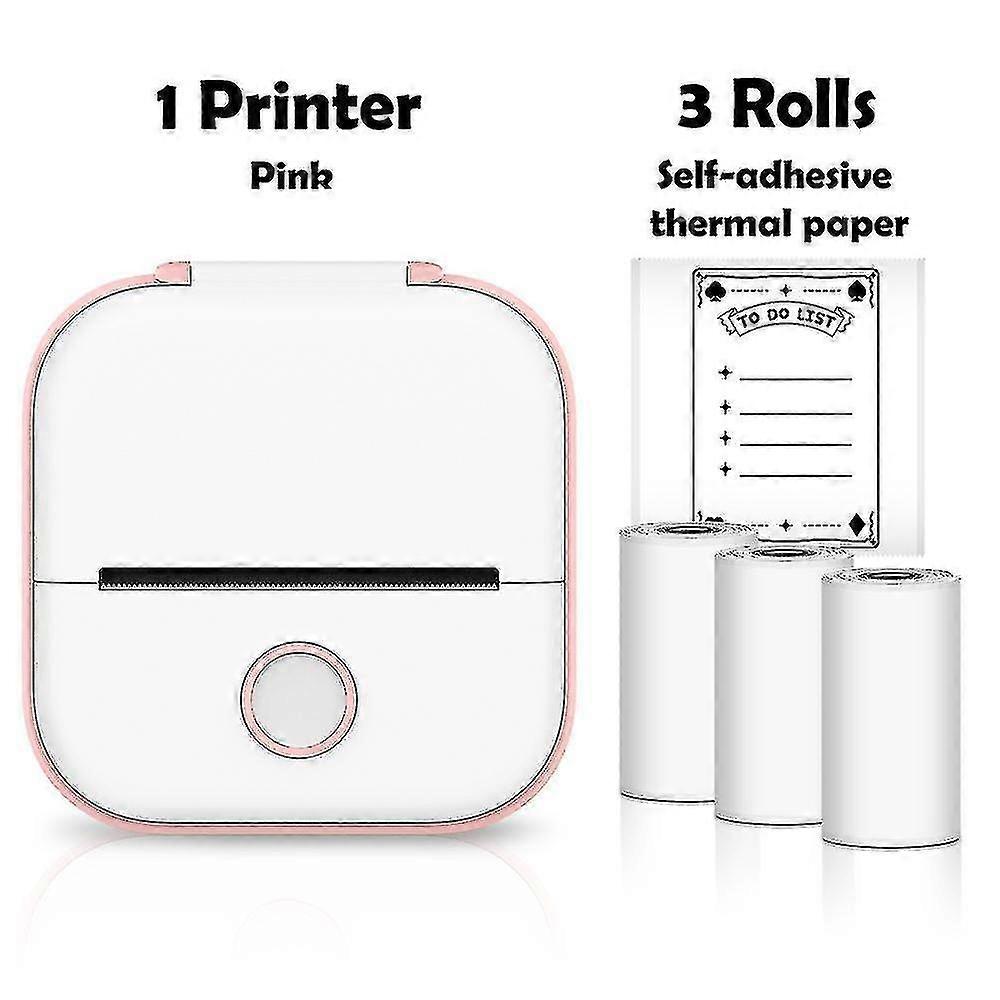 Phomemo T02 Mini Printer Portable Printer Thermal Printing Sticker Wireless Inkless Pocket Printer Self-adhesive Label Printer