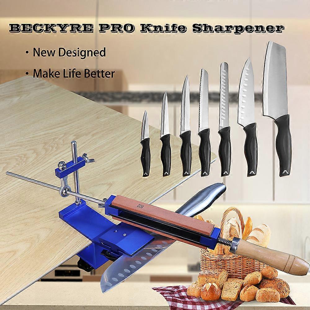 Portable Cutter Sharpener Professional Metal Kitchen Sharpening System Tools Fix-angle Whetstone Grind Tool Machine with Grind Stones