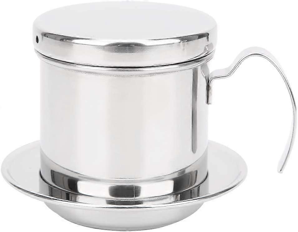 Vietnamese Coffee Filter, Stainless Steel Single Cup Drip Brewer Coffee Maker Pot (Wick)