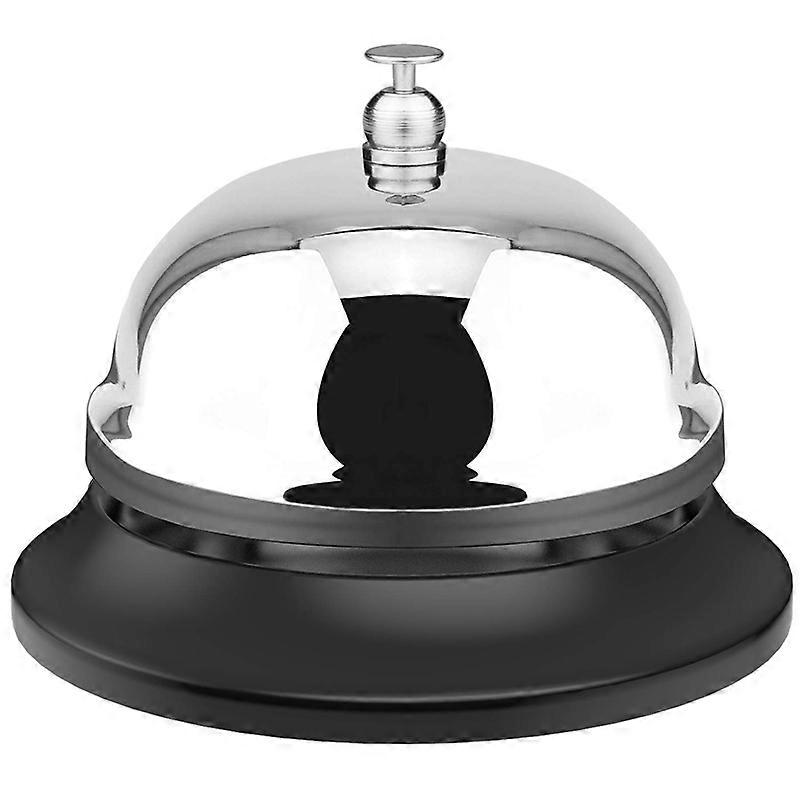 Large Bell, 10cm Inches in Diameter, Table Bell with Metal Rust-Proof Structure, Desk, Hotel, School, Restaurant Service Bell, T