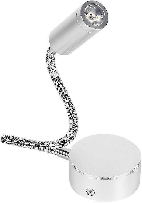 Minimalist LED Bed Reading Task Lamp Wall Mounted Bedside Lamp with Flexible Gooseneck