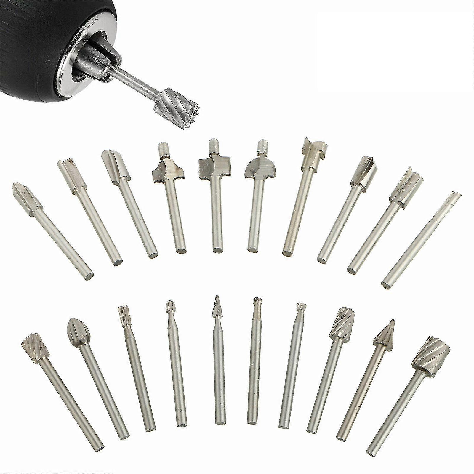 Tungsten Carbide Cutting Burr Set Dremel Drill Bits Rotary Grinder Grinding