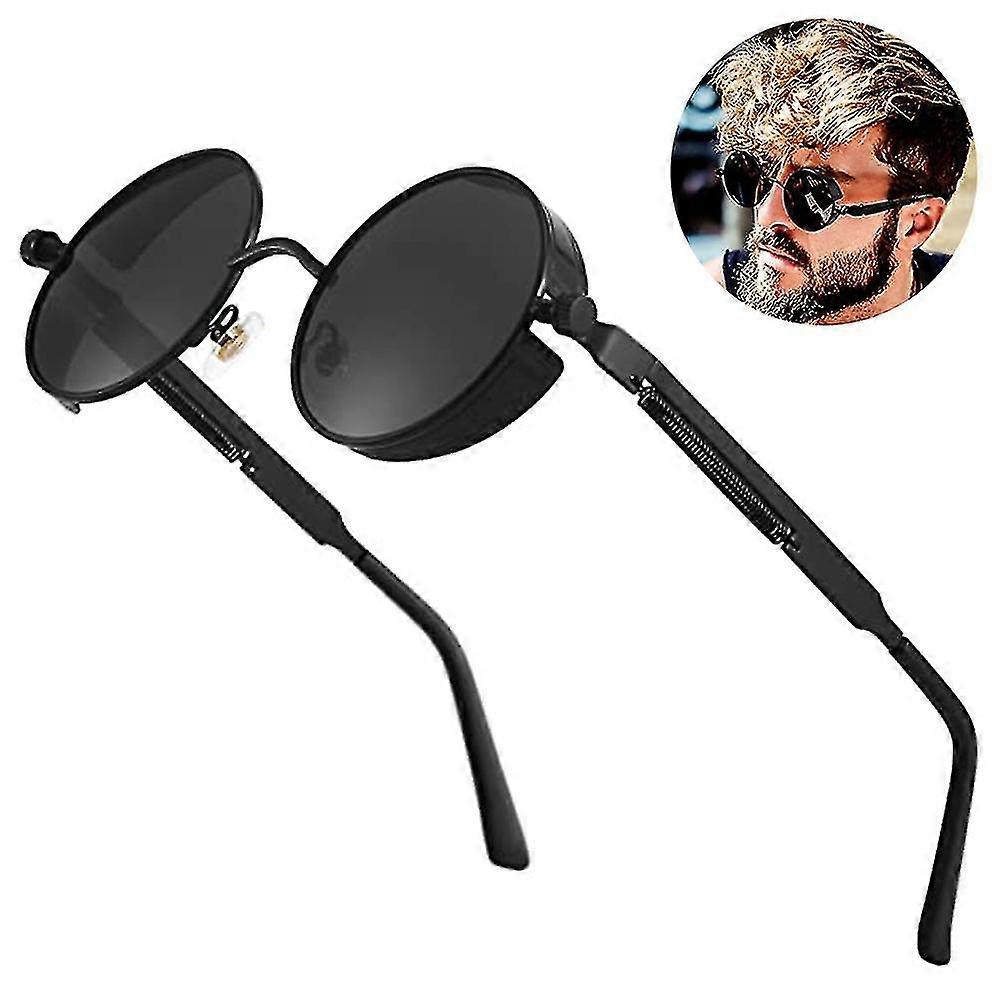 Steampunk Polarized Sunglasses For Men,professional Uv Protection