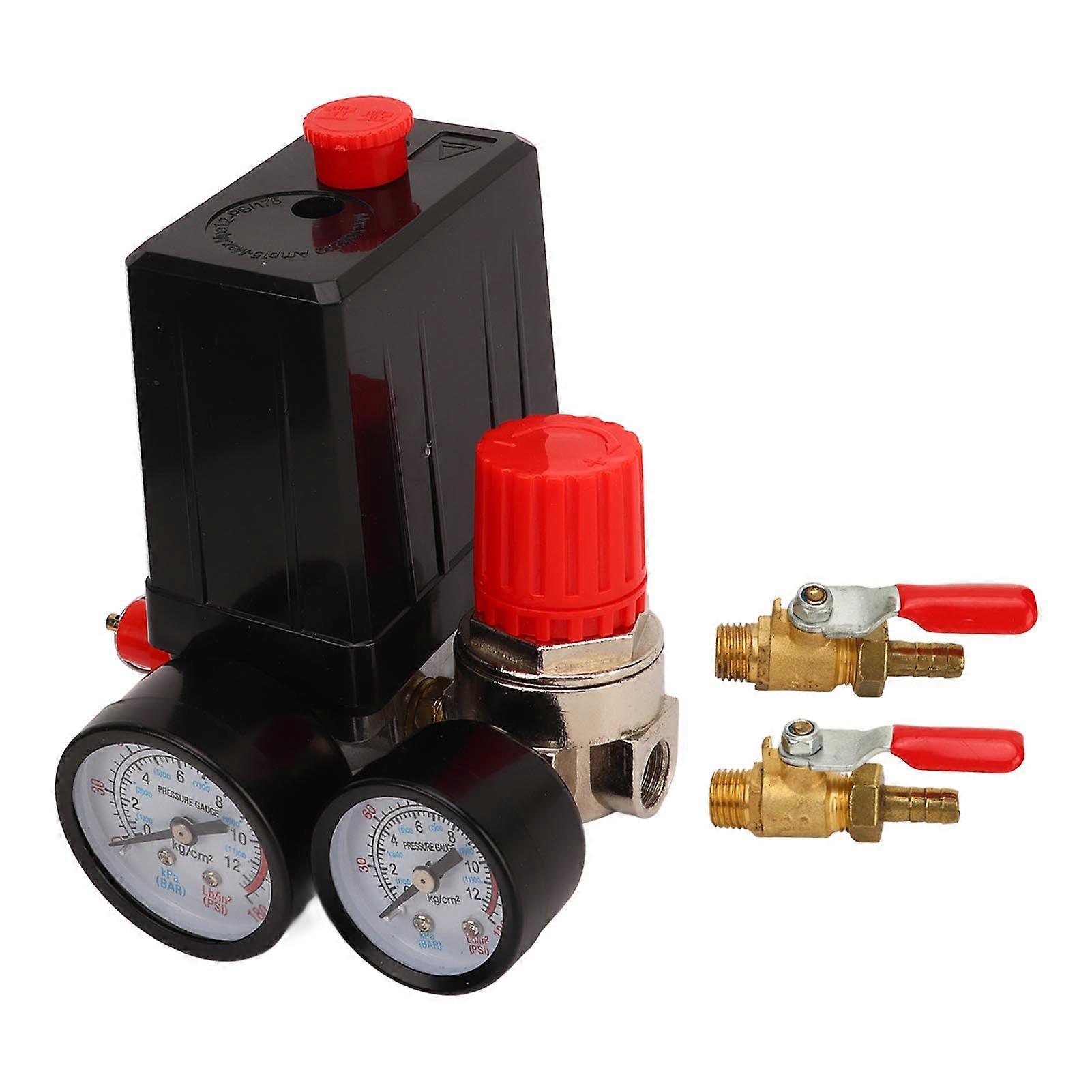 Risegun Flexible Ball Valve Automatic Pressure Switch Air Compressor Set