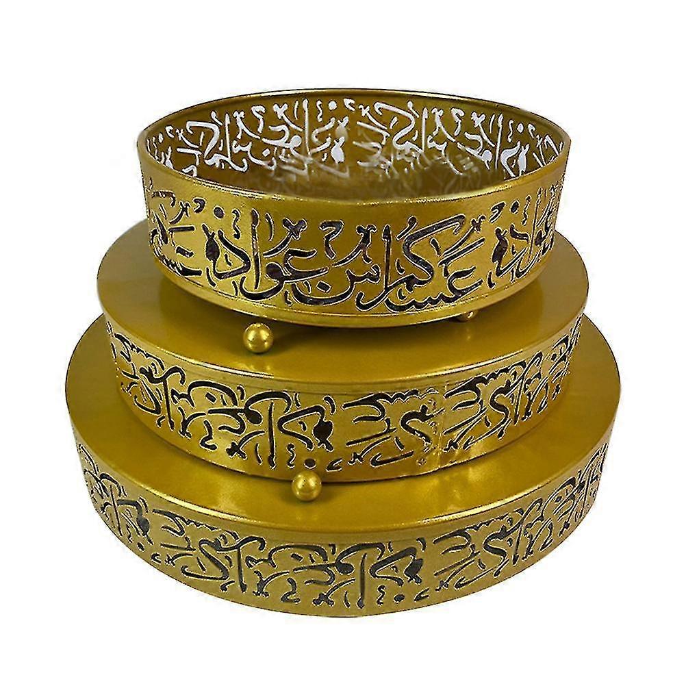 3 Pcs Fruit Salad Plates Islamic Decor Candy Bowls