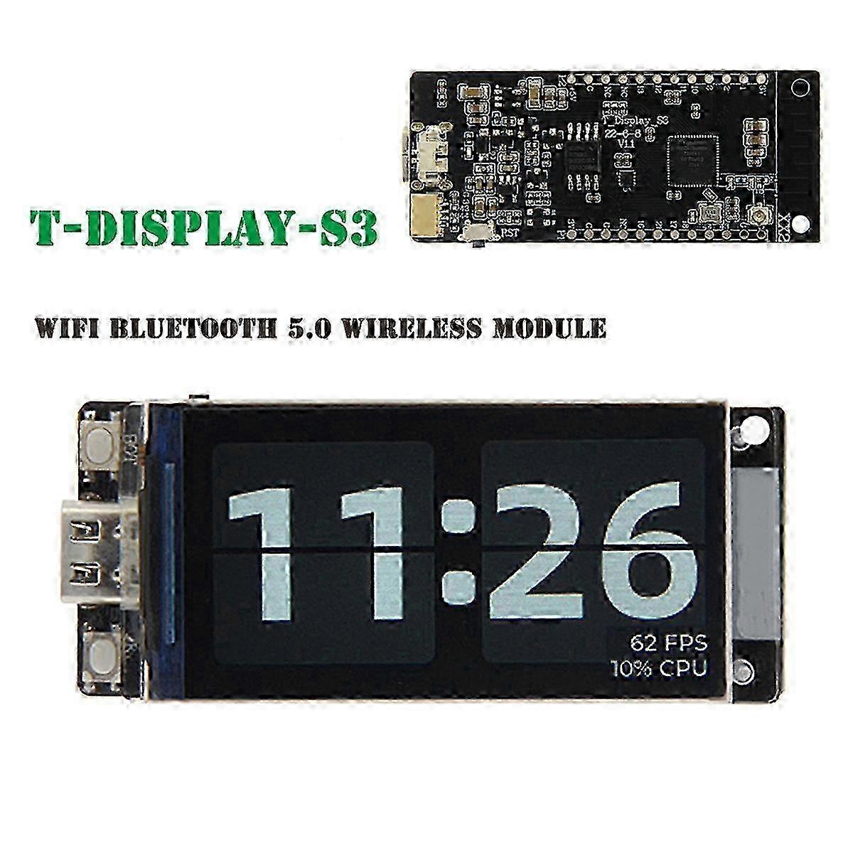 Scheda Di Sviluppo T-Display-S3 ESP32-S3 | Con Display LCD 1.9" | Header Già Saldati | Per Programmazione - Foto 9