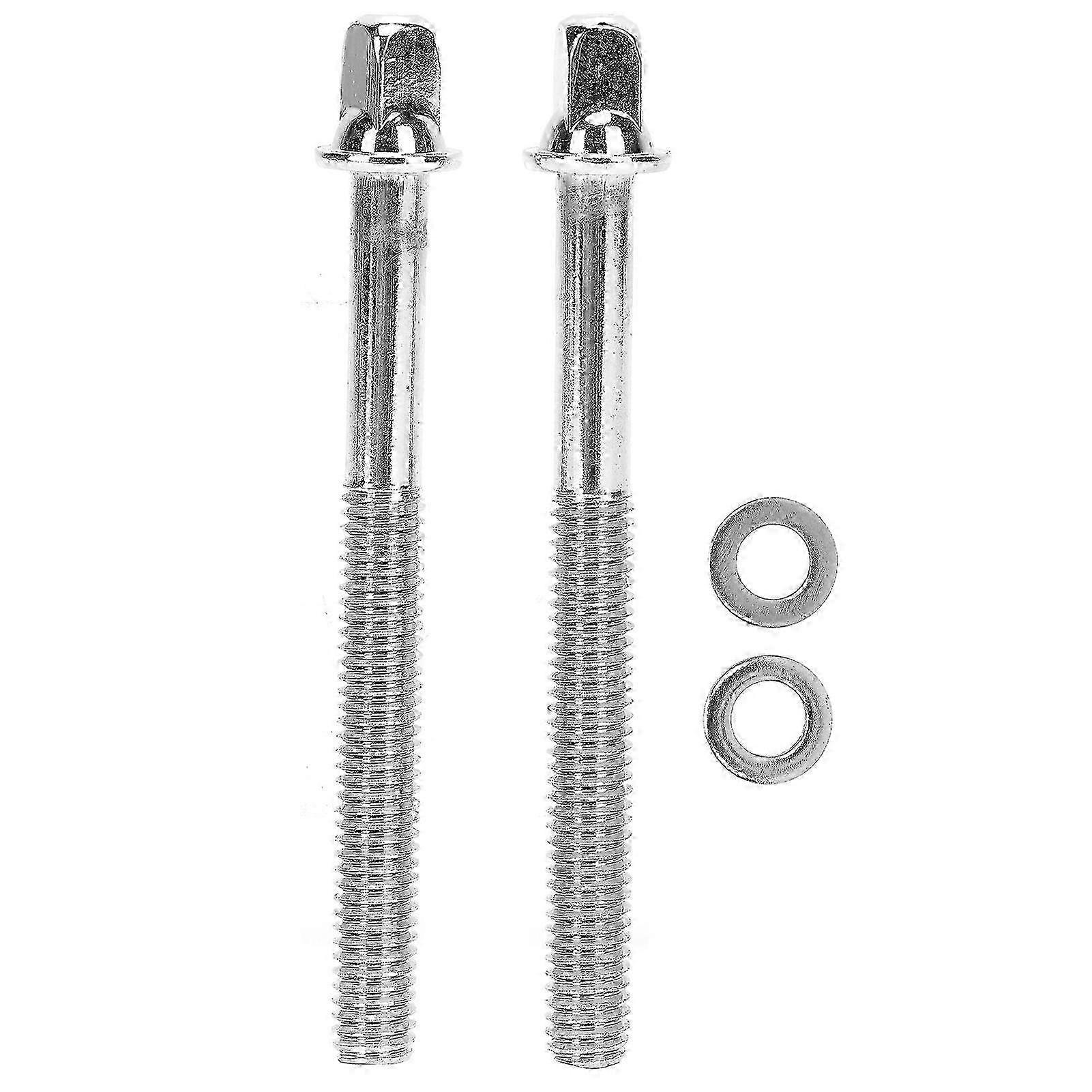 2Pcs Drum Kit Screw Metal Set 70mm Instrument Accessory Replacement for Snare Bass WC905