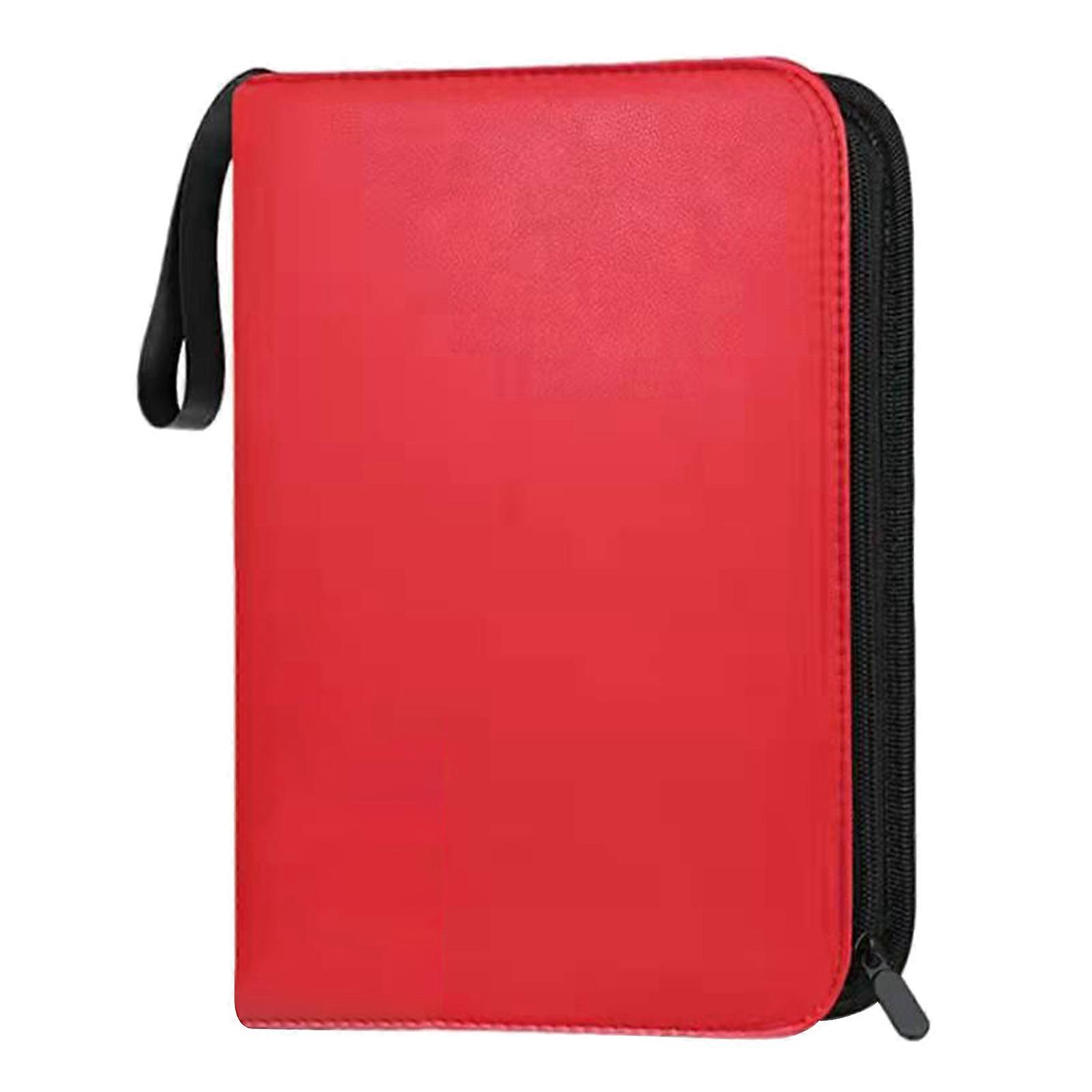 Game Collection Binder Card Holder Large Capacity Multiple Compartments Compact Design Portable Game Card Organizer with Zipper