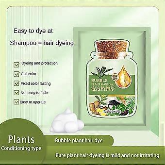 1-10pcs Bubble Dye Lasting Fast Covering Nourishing Hairs Colors Plants Dying Cream 5pcs Black brown