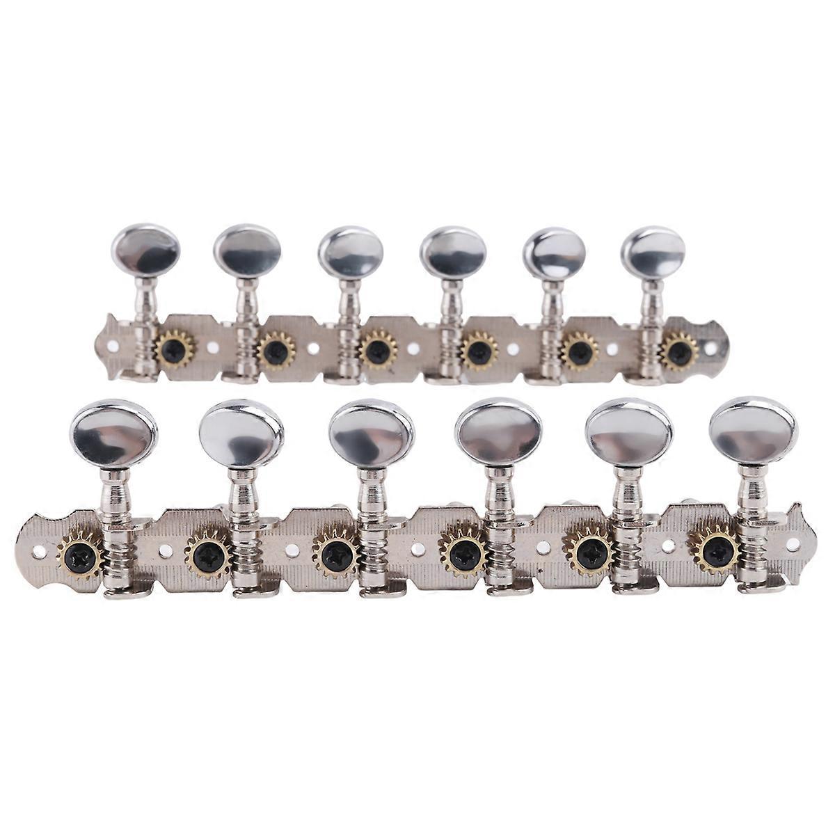 6L 6R Tuning Pegs Tuners Machine Heads String Tuning Pegs for 12 String Acoustic Guitar Accessory P