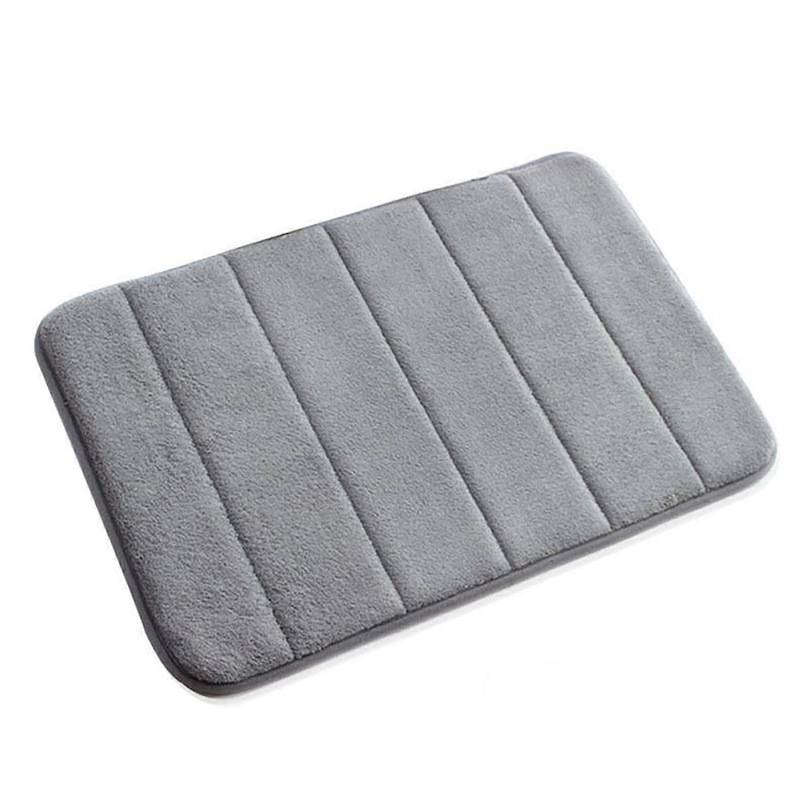 Anti-Slip Soft and Comfortable Bathroom Mat, Machine Washable, Quick-Dry, Non-Slip, 24x17 Inches, Plush Microfiber