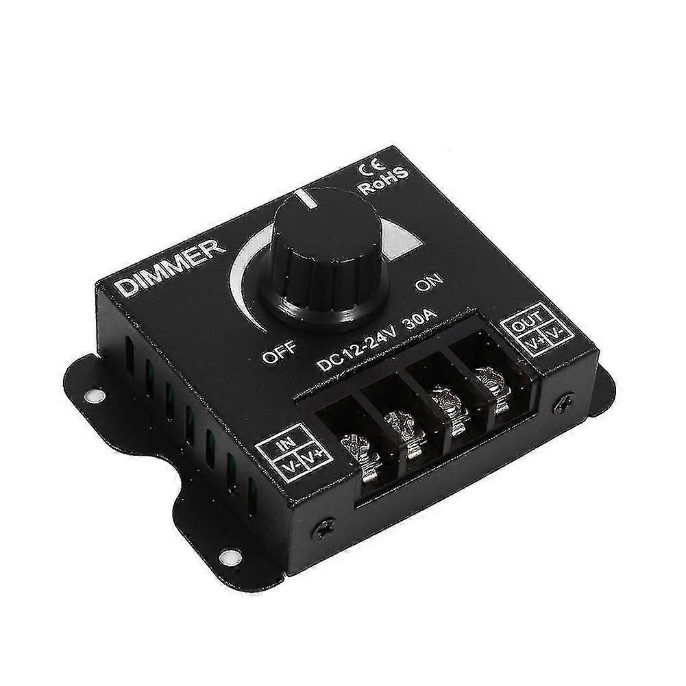 12v-24v 30a Metal Led Switch Dimmer Controller Manual Operation For Strip Light1pcs-black