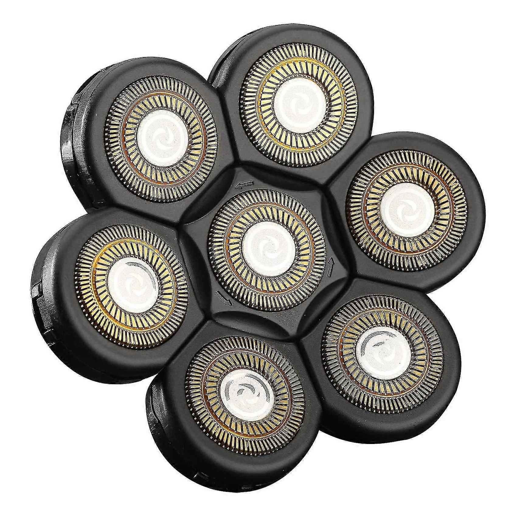 7d Electric Shaver Replacement Heads 7 Heads Head (gold)