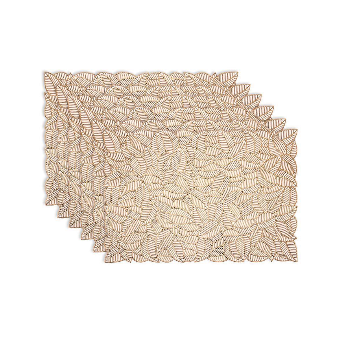 Placemats and coasters set for dining table 6 pieces