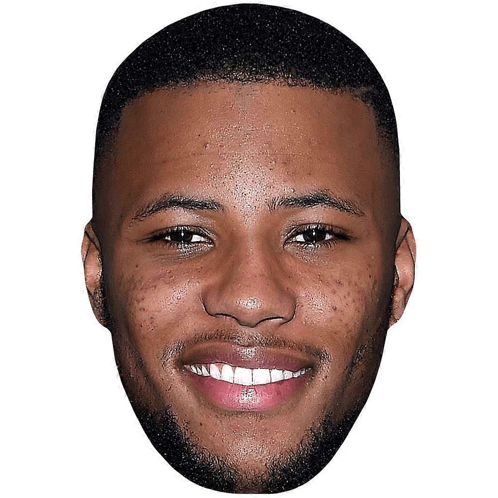 Saquon Barkley (Beard) Celebrity Mask, Flat Card Face
