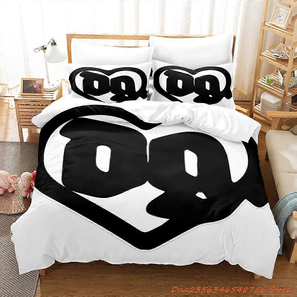 v938 Lakan Drain Gang Merch DMN Sängkläder Set Enkelrum Full Queen King Size Sängset Vuxen Barn Sovrum Påslakanset Lakan Set 3-delad säng