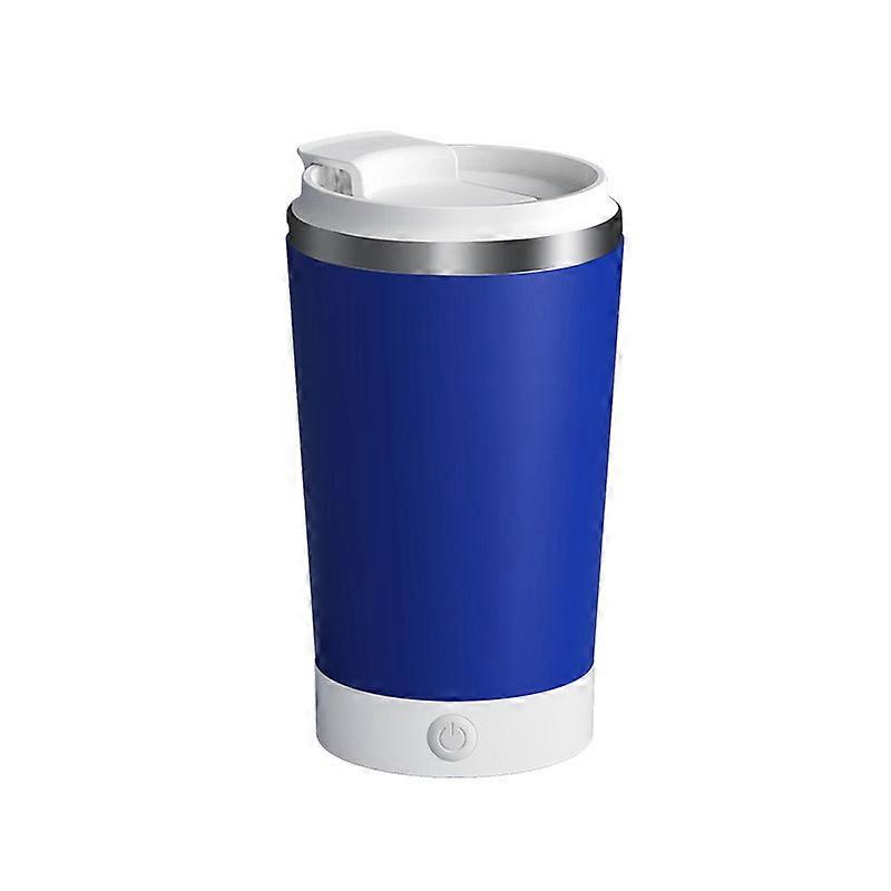 Rechargeable Self Stirring Mug For Coffee Blue USB Charging 12 Oz