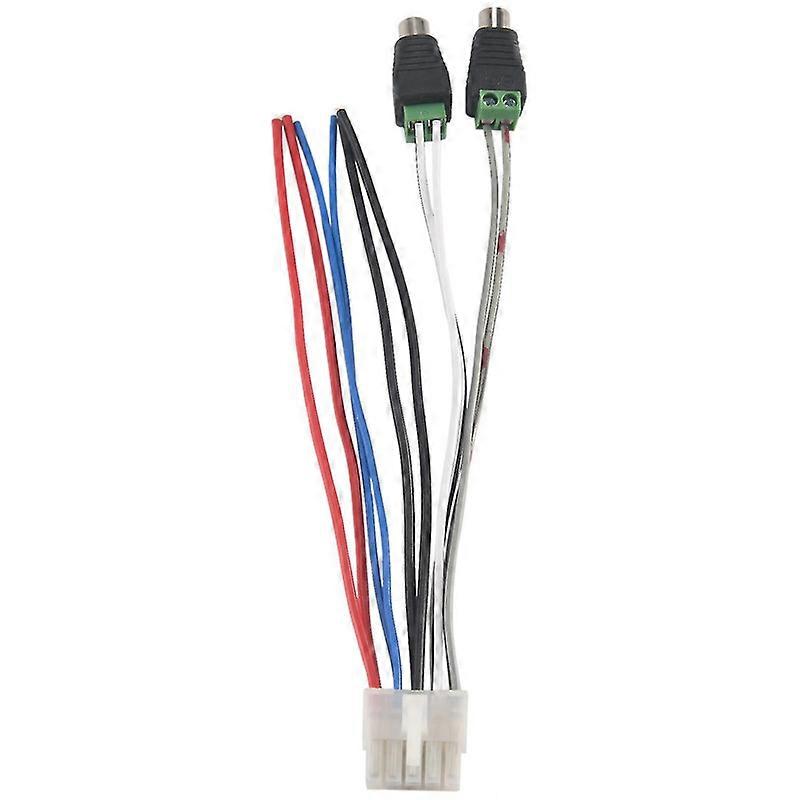 1pc Power Input Speaker Wire Harness 10 Pin Plug Rca For Dual Tbx10a Amplifier
