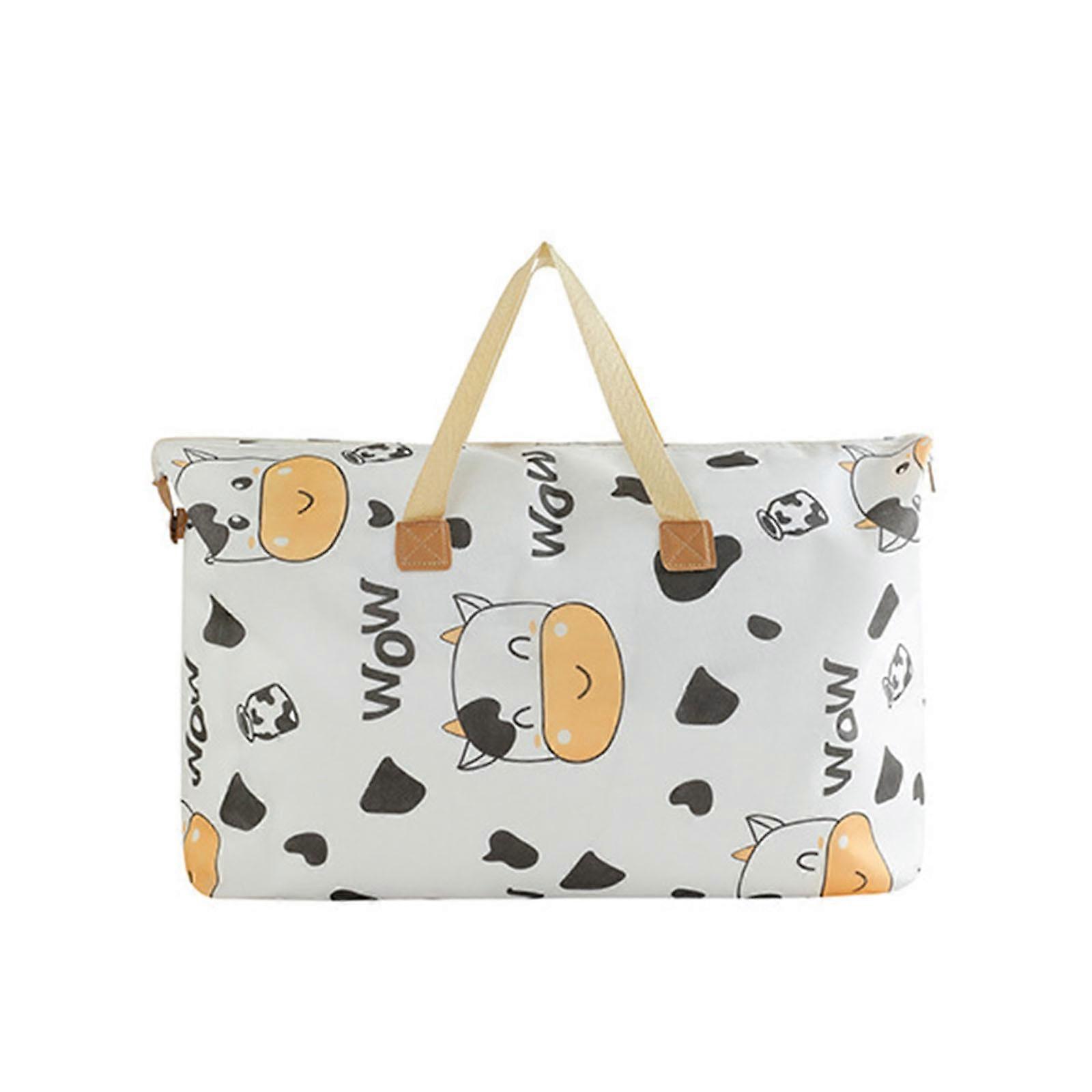 Largecapacity Storage Bag With Handle Largecapacity Storage Bag Foldable Storage Bucket For Quilt Blanket