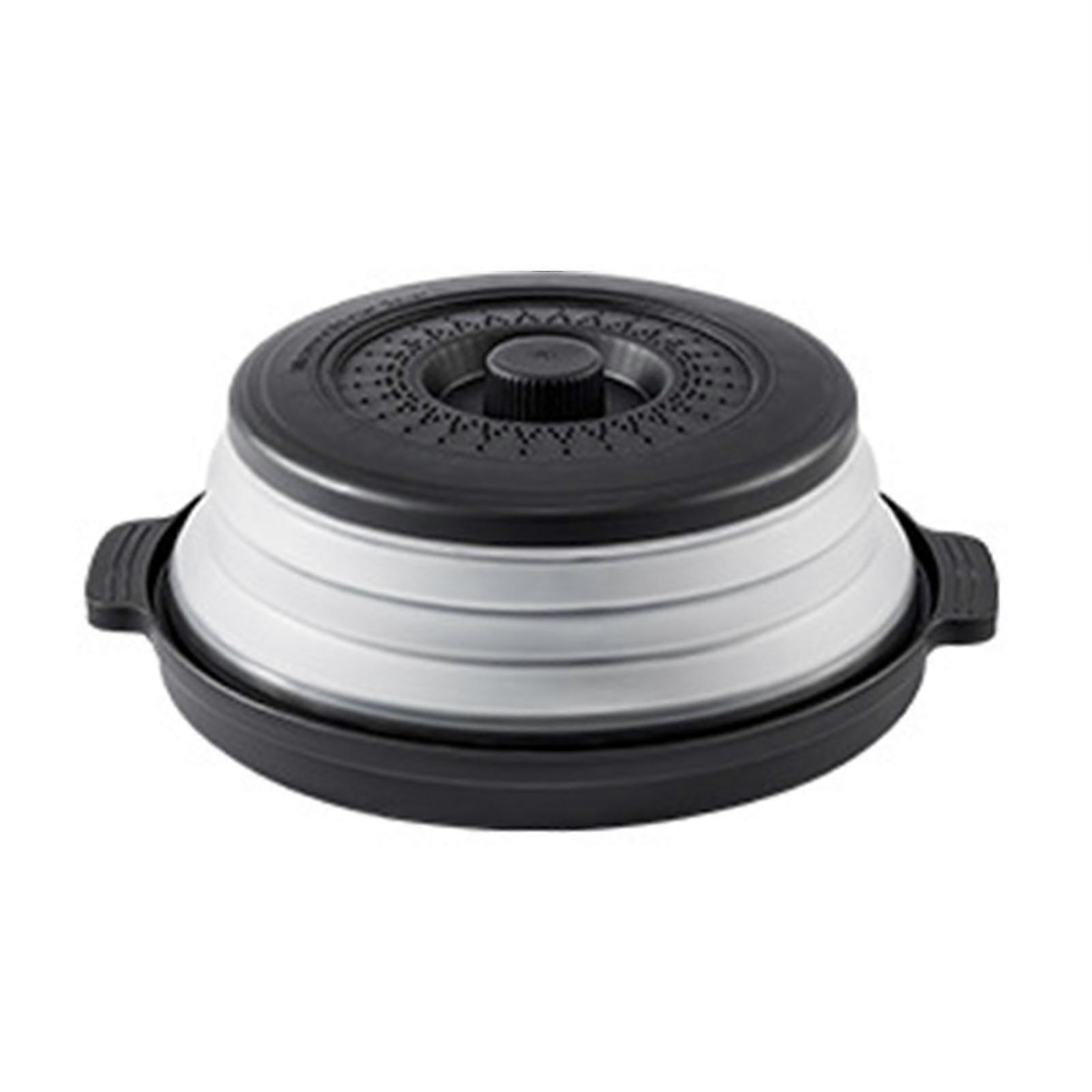 Microwave Heating Lid, Collapsible Design with Handles, Adjustable Vent for Steam Release, Ideal for Covering Bowls and Plates in Microwave