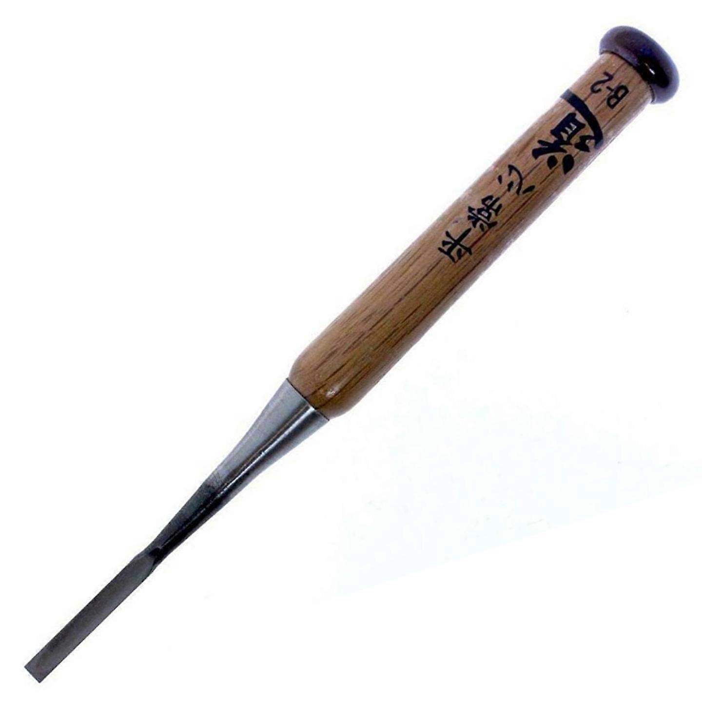 Michihamono Japanese Wood Carving Tool B-2 6mm Woodcarving Flat Socket Chisel