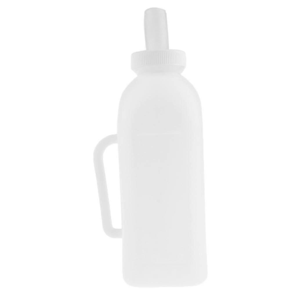 Graduated Calf Livestock Nursing Milk Bottle 2L with Handle Easy Feeding